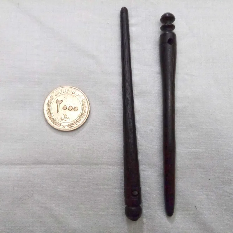 جفت چوب آبنوس قدیمی (برای کش کردن شلوار)