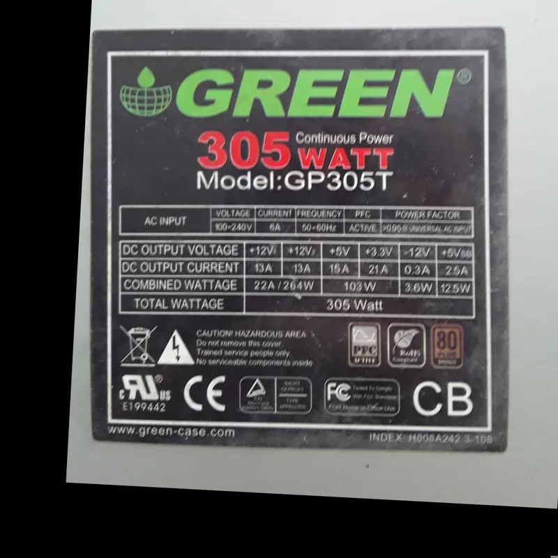 پاور مینی کیس گرین305 وات
