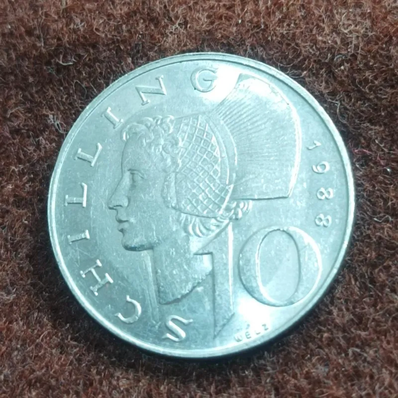 سکه اتریش 10 شیلینگ اتریش1988 سری کم یاب