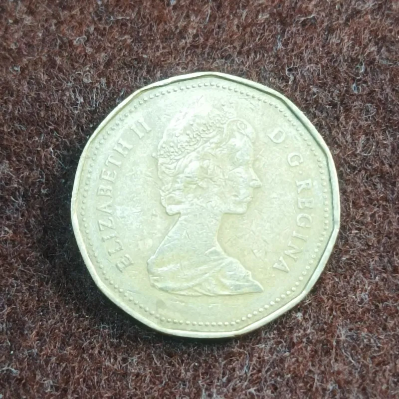 سکه یک دلار کانادا سال 1987 جوانی الیزابت