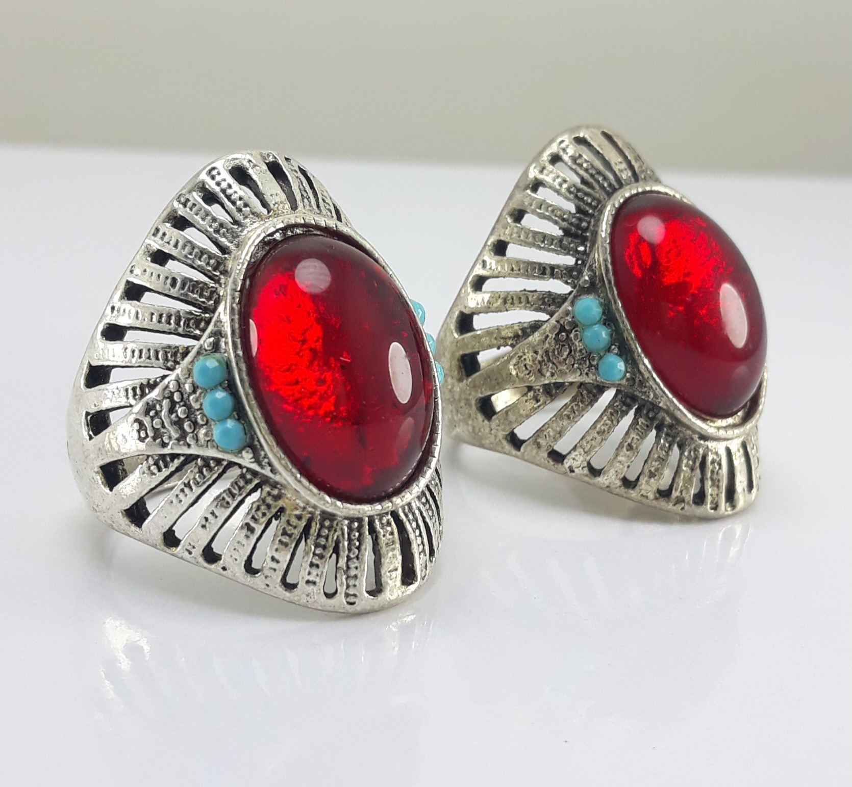 یه جفت انگشتر یاقوت اسپورت و زیبا