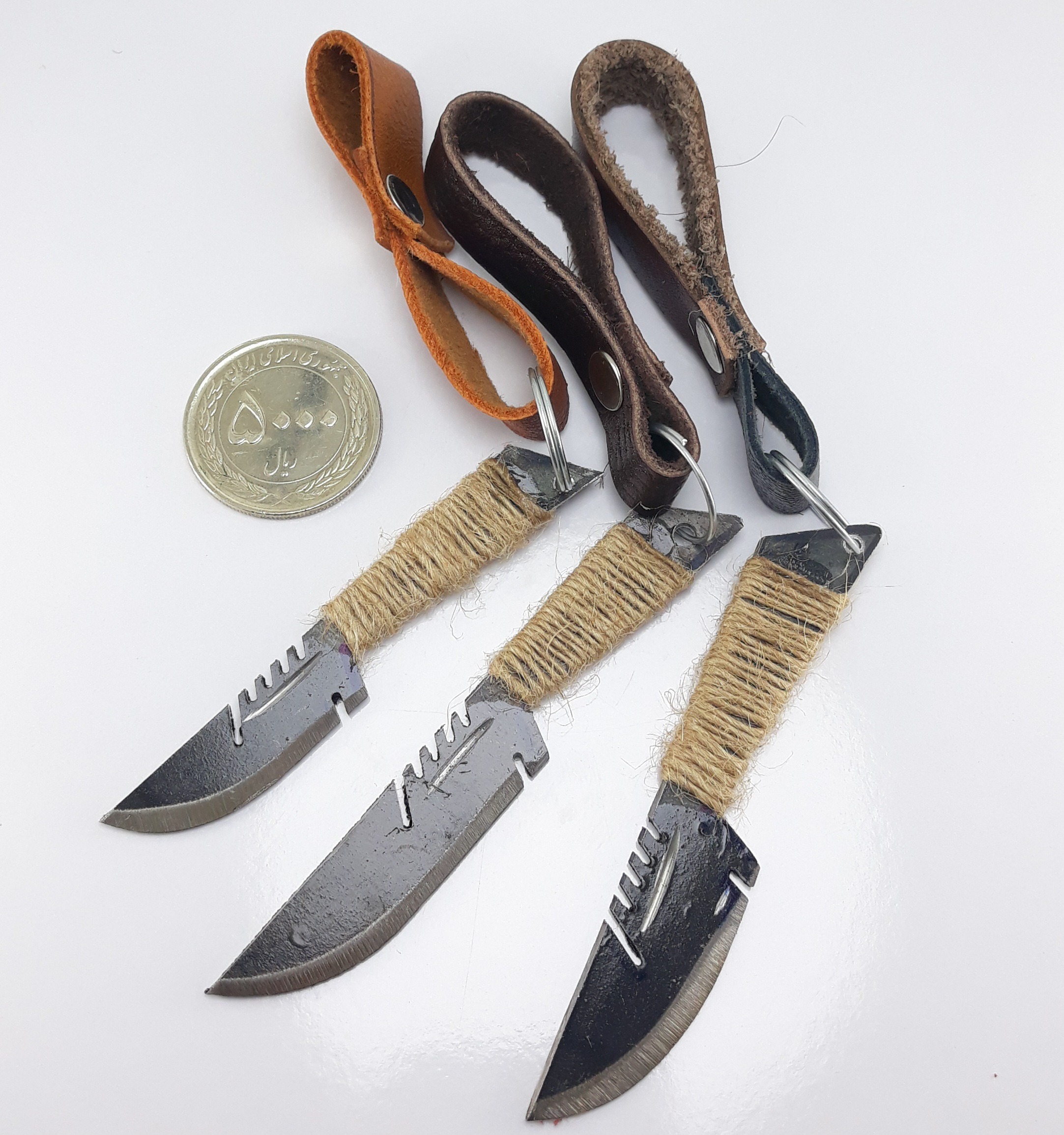 سه عدد چاقو جاسوئچی دست ساز