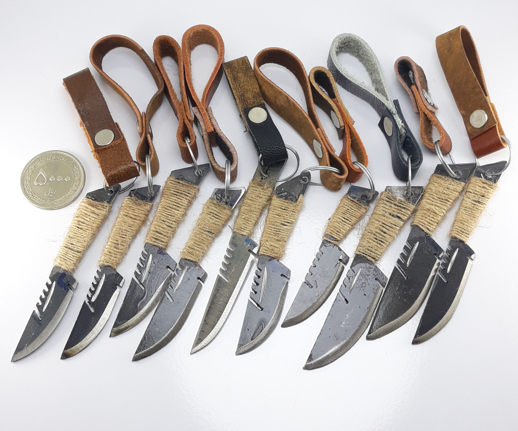 ده عدد چاقو جاسوئچی دست ساز مینیاتوری