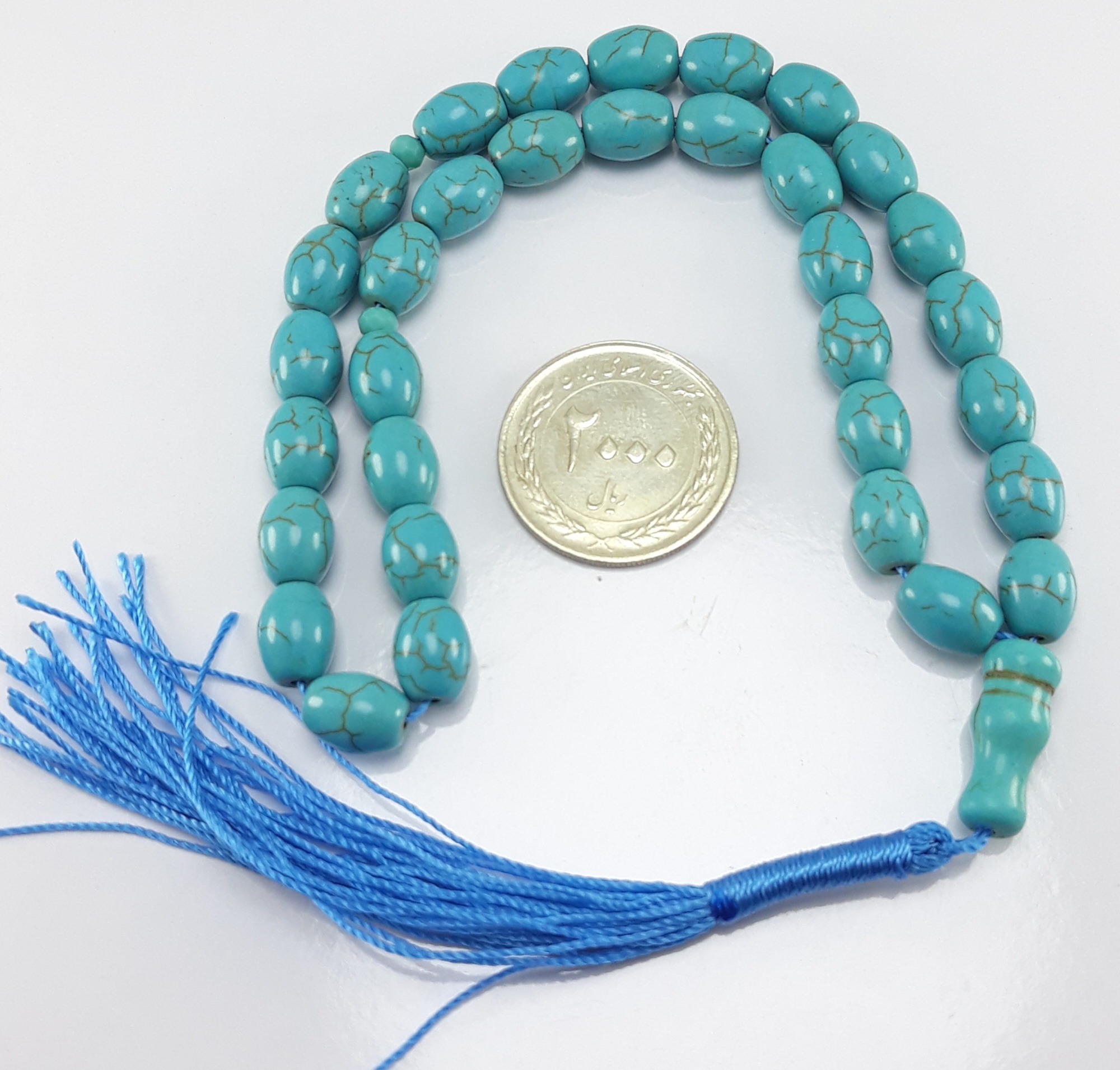 تسبیح سنگی فیروزه تبتی