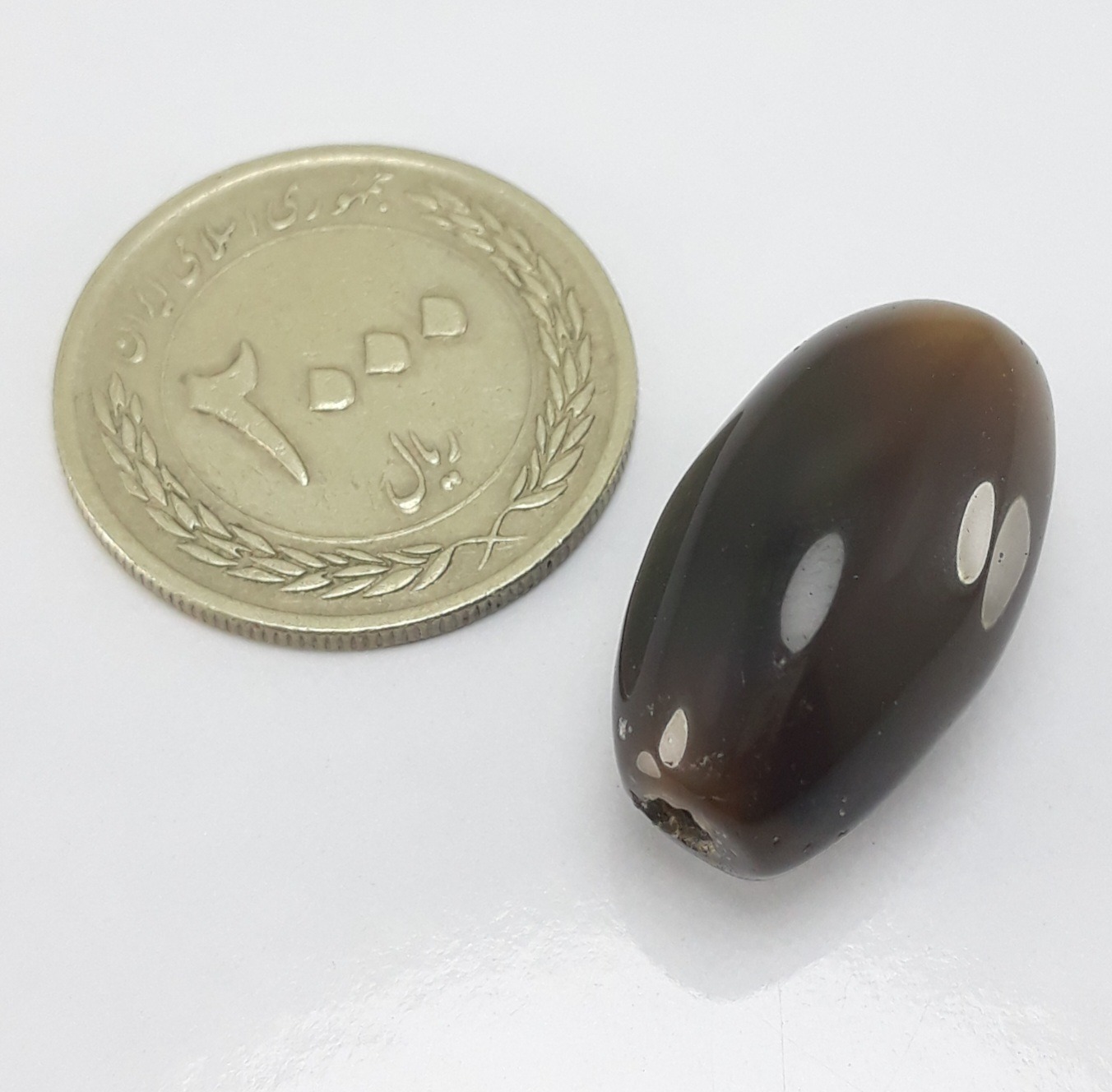 مهره عقیق جزع معدنی