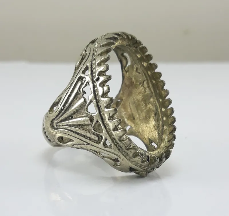 رکاب انگشتر نقره عیار پایین