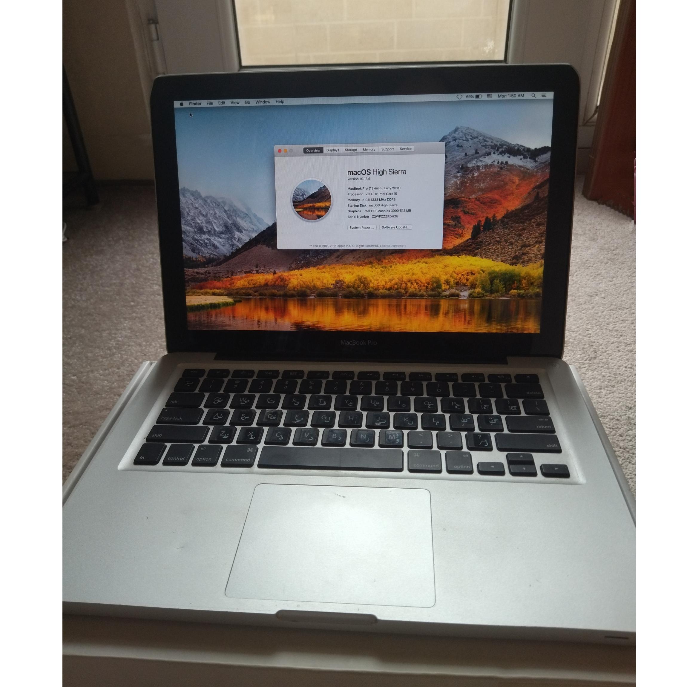 لپ تاپ Mac book pro i5