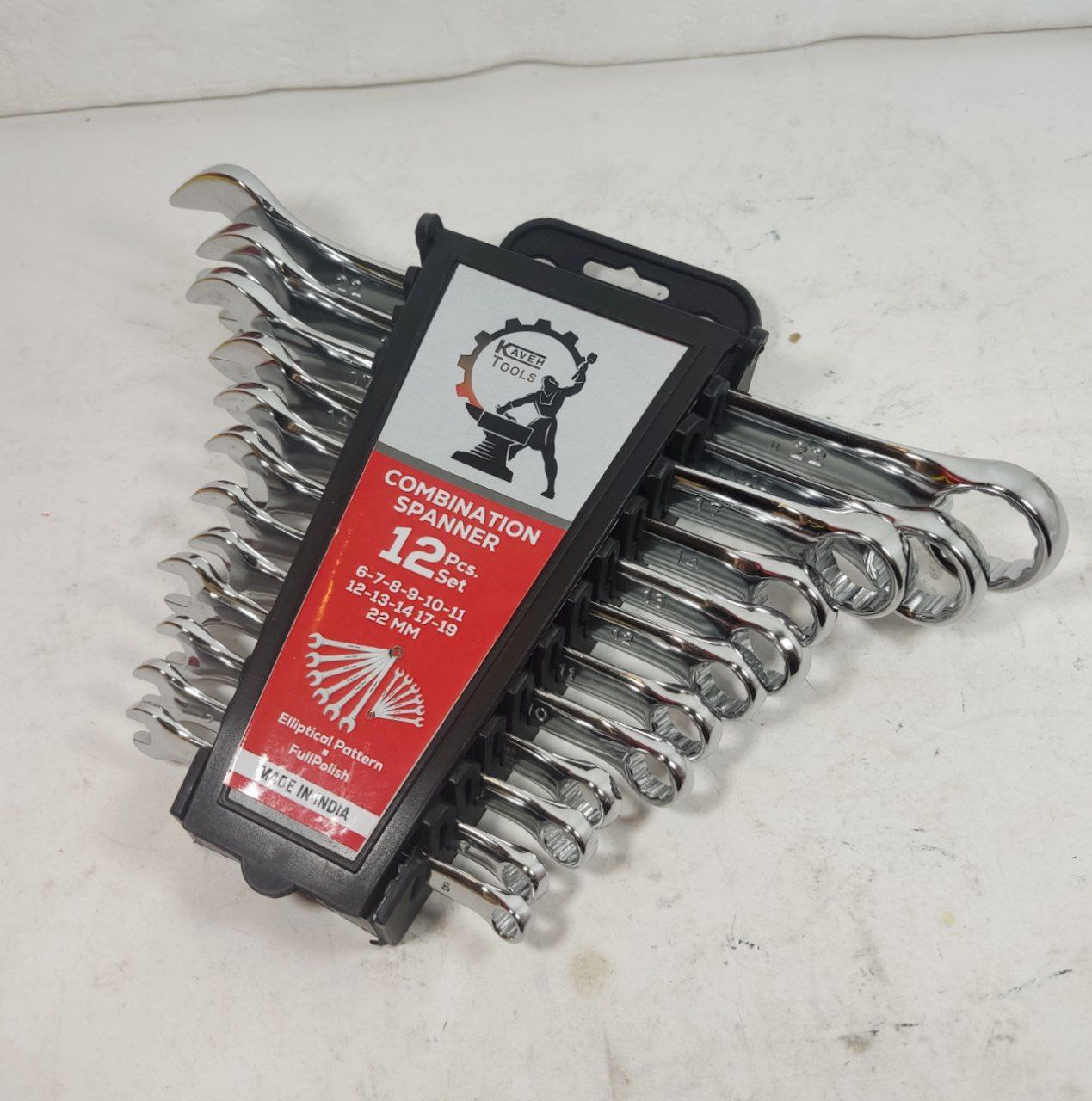 آچار پلکانی 12 عددی یکسر رینگی KAVEH TOOLS