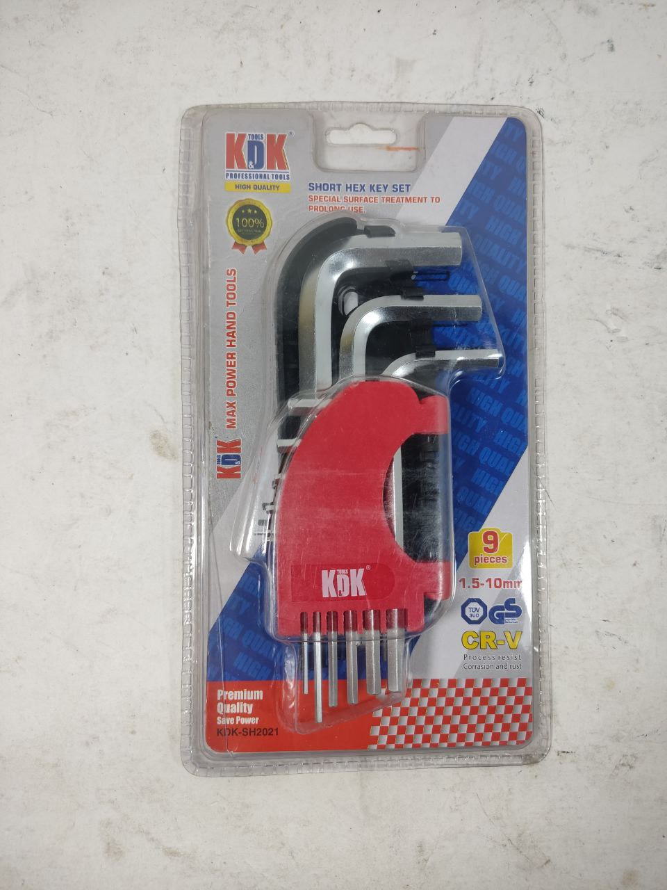 آچار آلن کوتاه 9عددی کادکا KDK