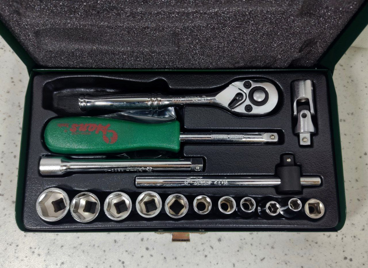 جعبه بکس 14 پارچه درایو 1/4 هنس HANS