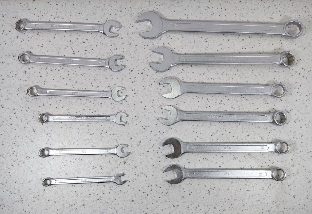 آچار 12 عددی یکسر تخت یکسر رینگی آتا ATA