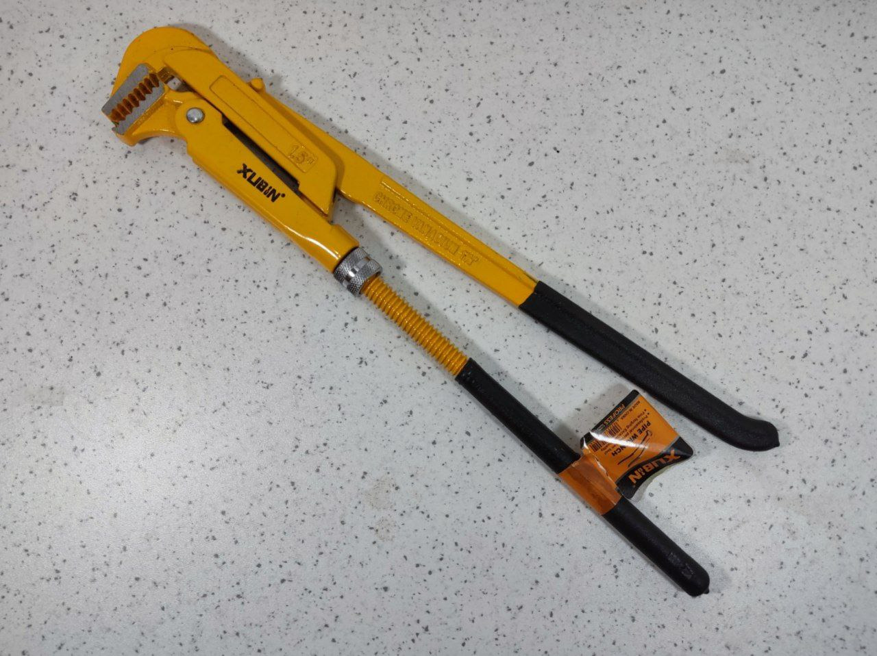 آچار لوله گیر دو دسته سایز 1.5 ژوبین