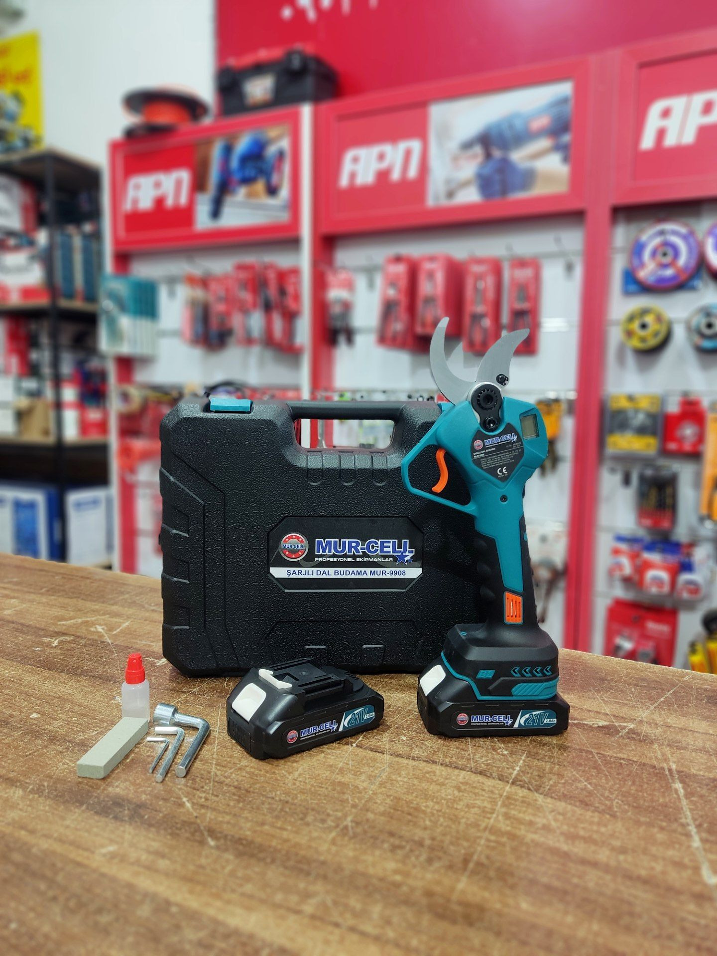 قیچی شارژی باغبانی 21 ولت دو باتری مورسل