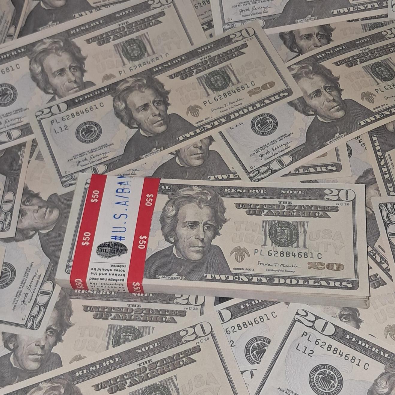 یک دلاری 1 دلار کلکسیونی دسته 100 عددی تزئینی