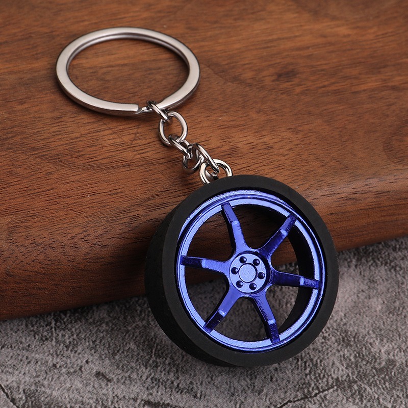 جاکلیدی تایر خودرو رنگ نقره ای یا آبی