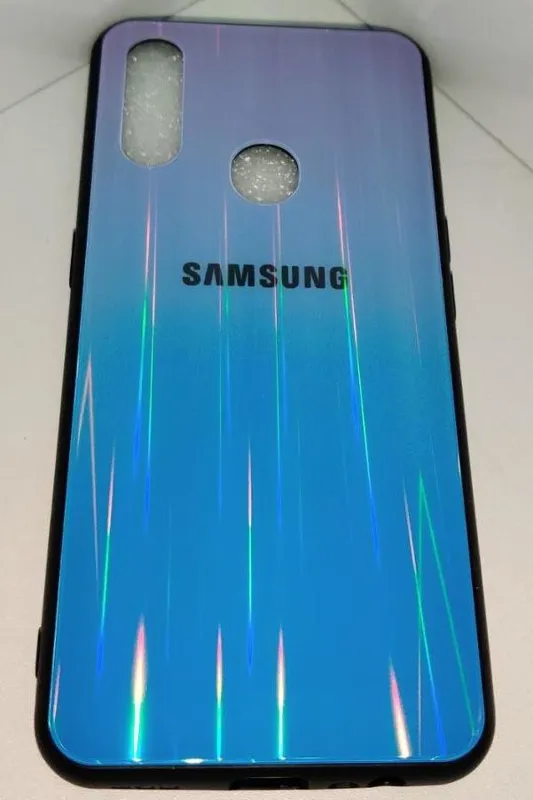 قاب گوشی بک کاور لیزری گوشی samsung A20S آبی