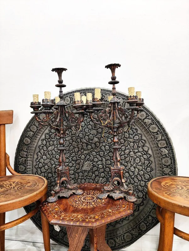 شمعدان اروپایی برنز