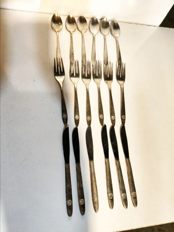 قاشق چنگال و کارد قدیمی آمریکایی