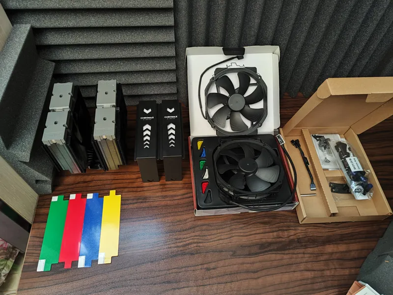 کولر noctua d15 chromax با اکسستوری اضافه