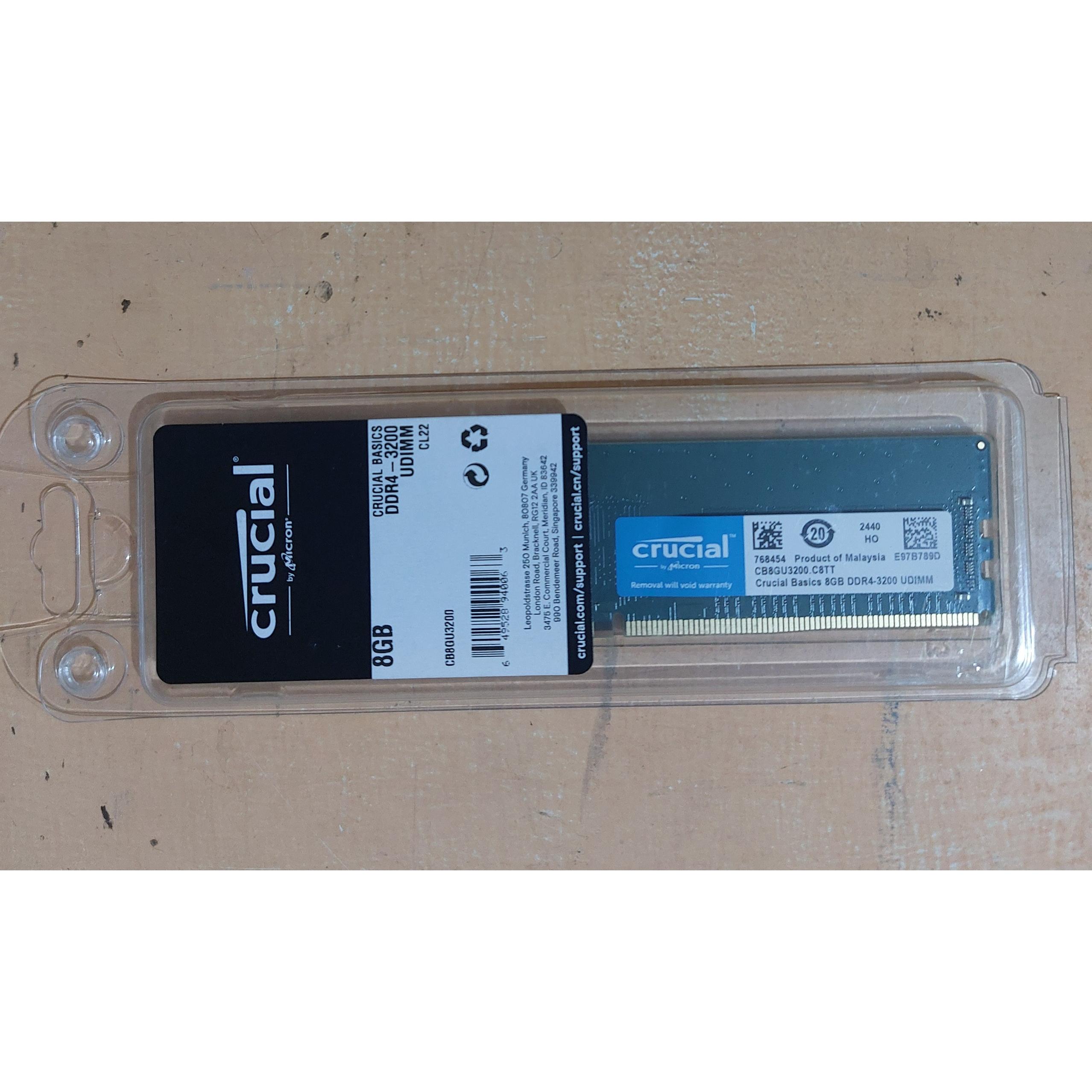 رم کروشیال مدل 8GB 3200MHz CL22 DDR4 UDIMM