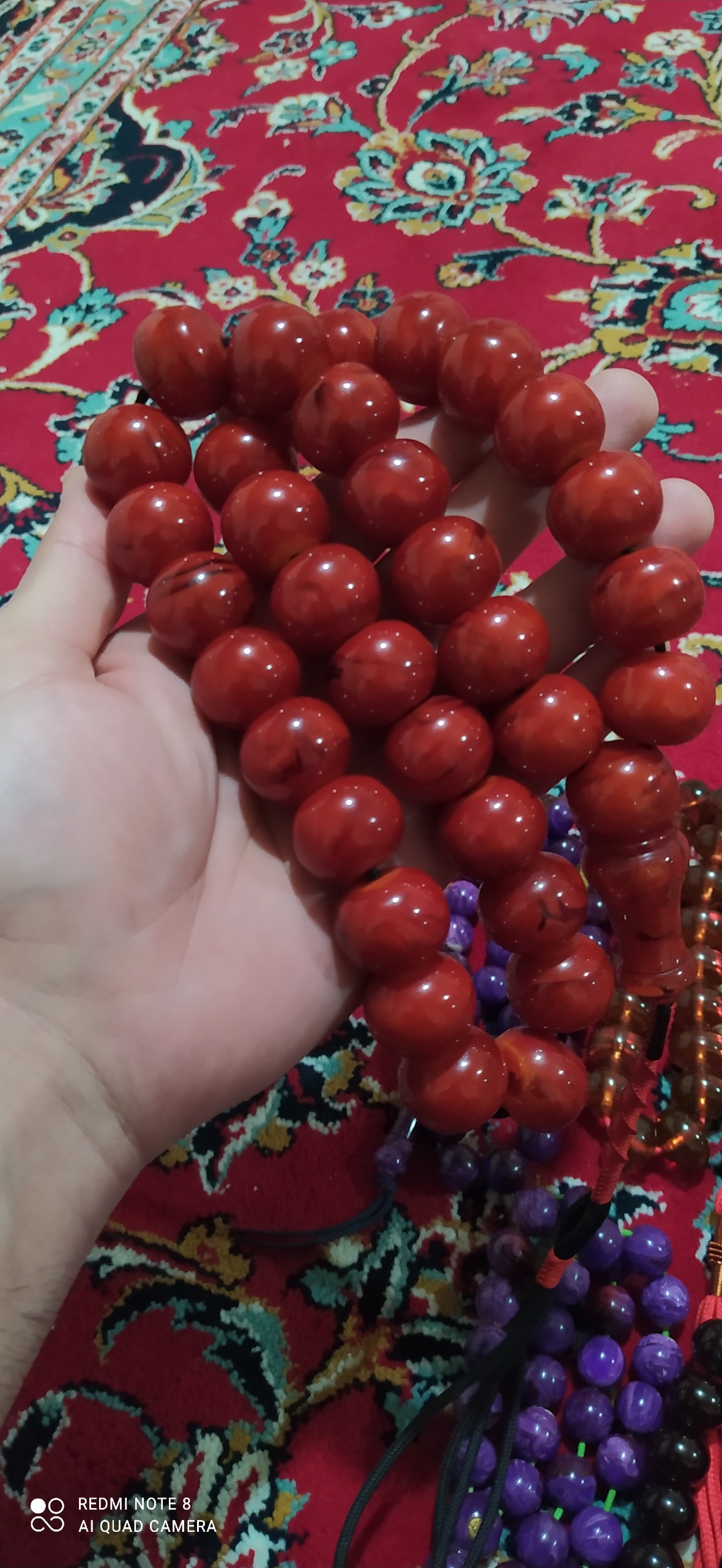 تسبیح کهربا کهنه