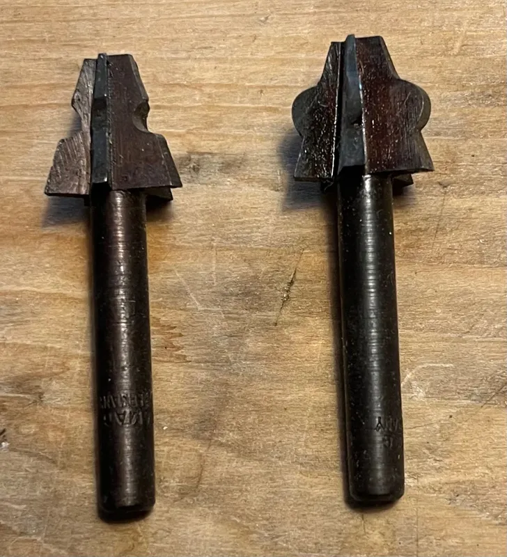 تیغ اورفرز آلمانی پایه 6( 2 عدد مکمل هم)