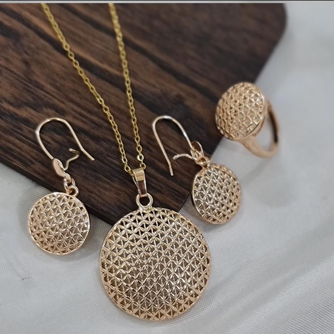 نیم ست ژوپینگ طرح طلا