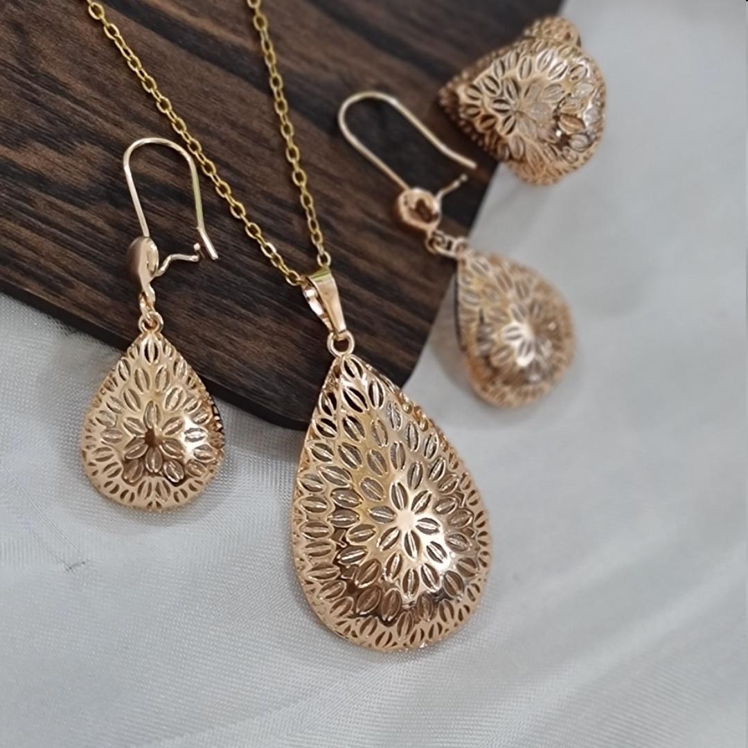 نیم ست ژوپینگ طرح طلا