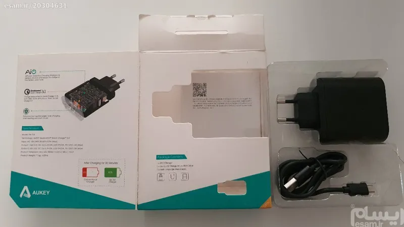شارژر دیواری آکی مدل PA-T16 - 18W