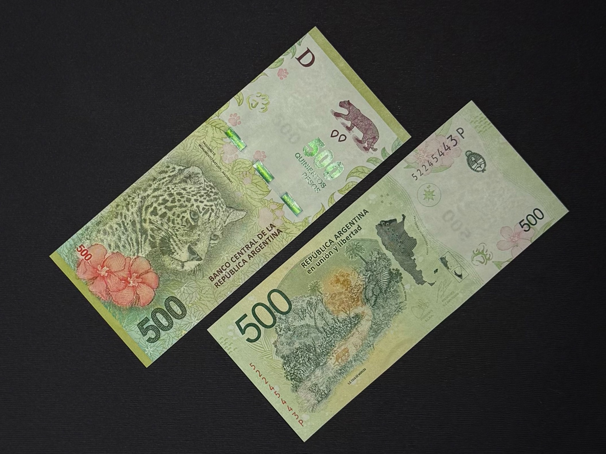 اسکناس زیبا 500 پزو آرژانتین