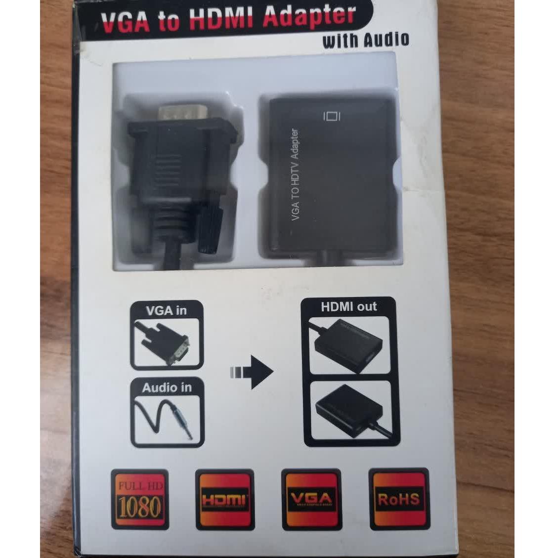مبدل VGA به HDMI همراه صدا  کاملاً نو