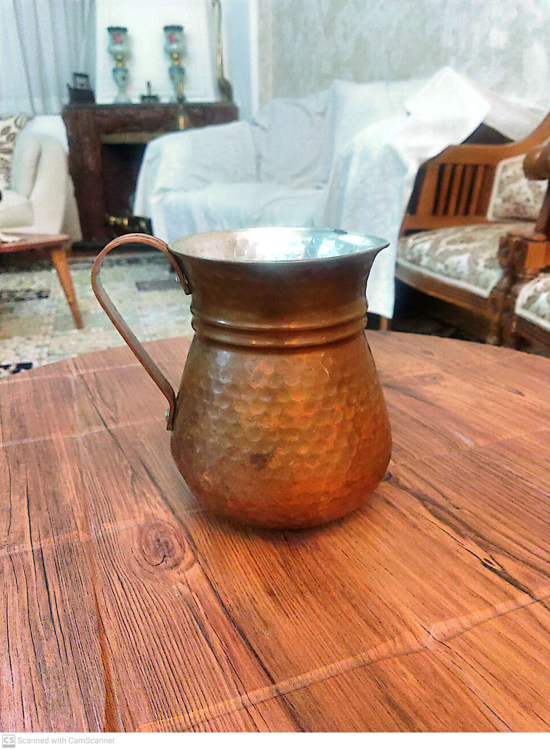 پارچ مسی چکشی