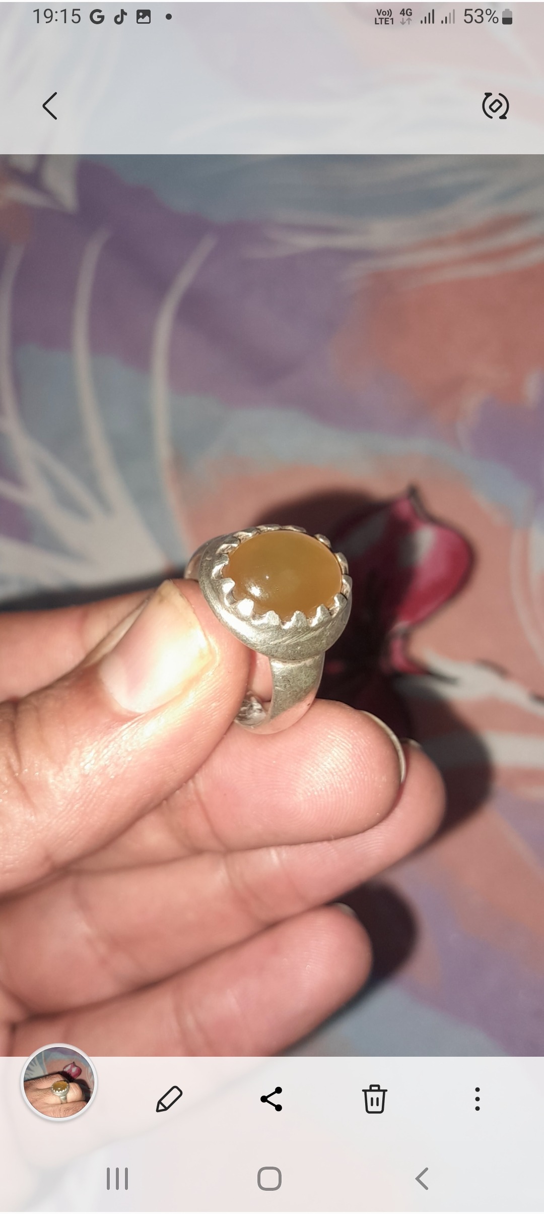 انگشتر شرف کهنه
