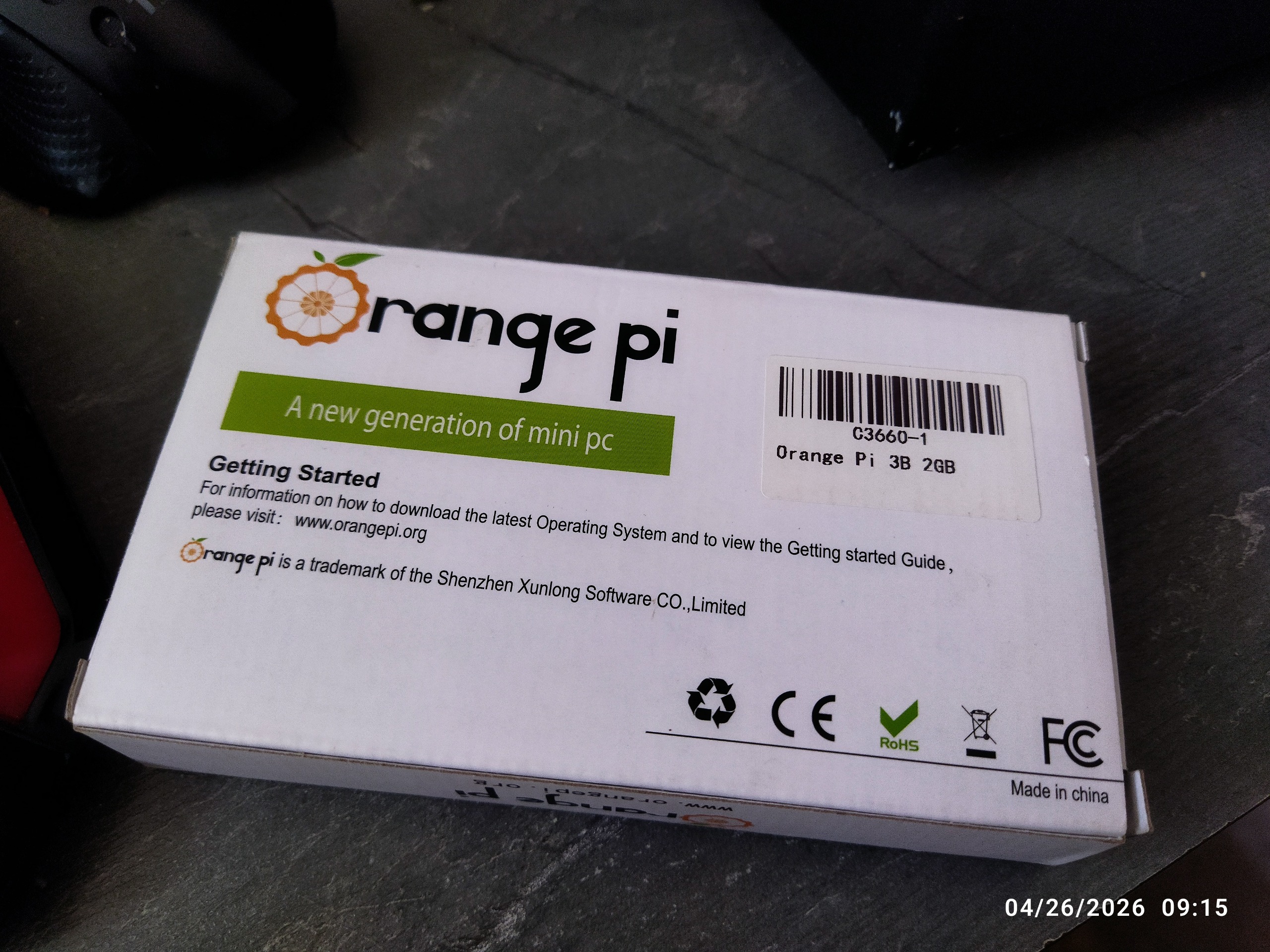 اورنج پای 3 بی رم 2 گیگ Orange Pi 3B