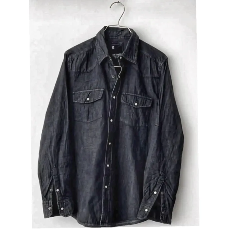 پیراهن دو جیب زغالی