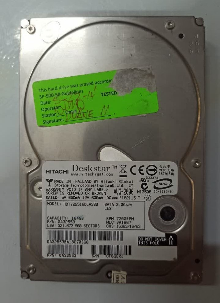 هارد اینترنال هیتاچی 160 گیگ