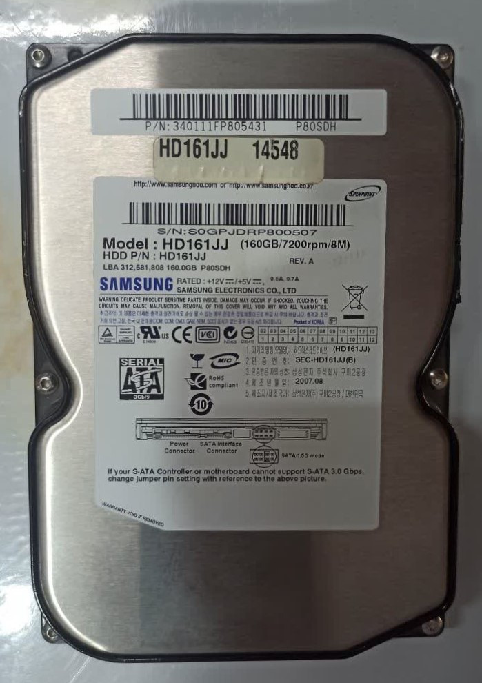 هارد اینترنال سامسونگ 160 گیگ