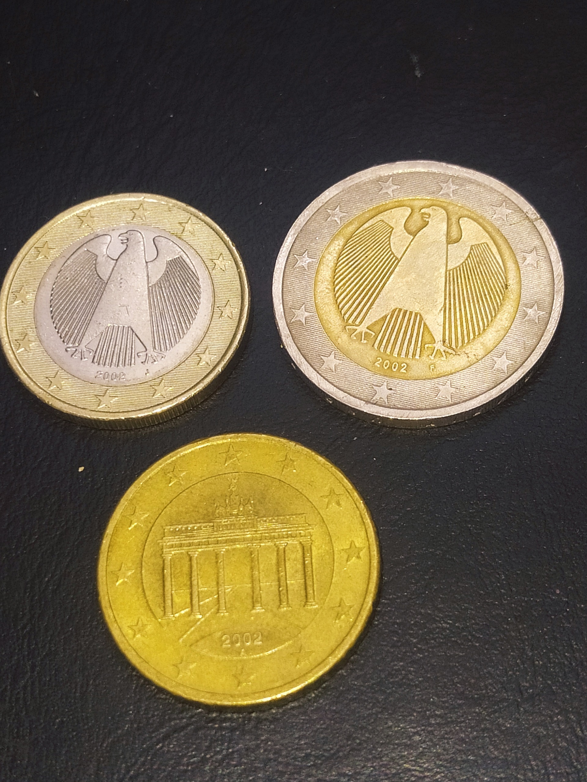 ست 3سکه یورو ارور 2002 کلکسیونی