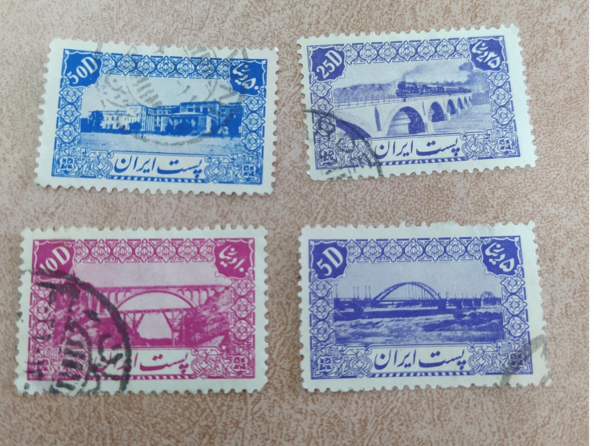 4تمبر زیبای سری دوم پستی