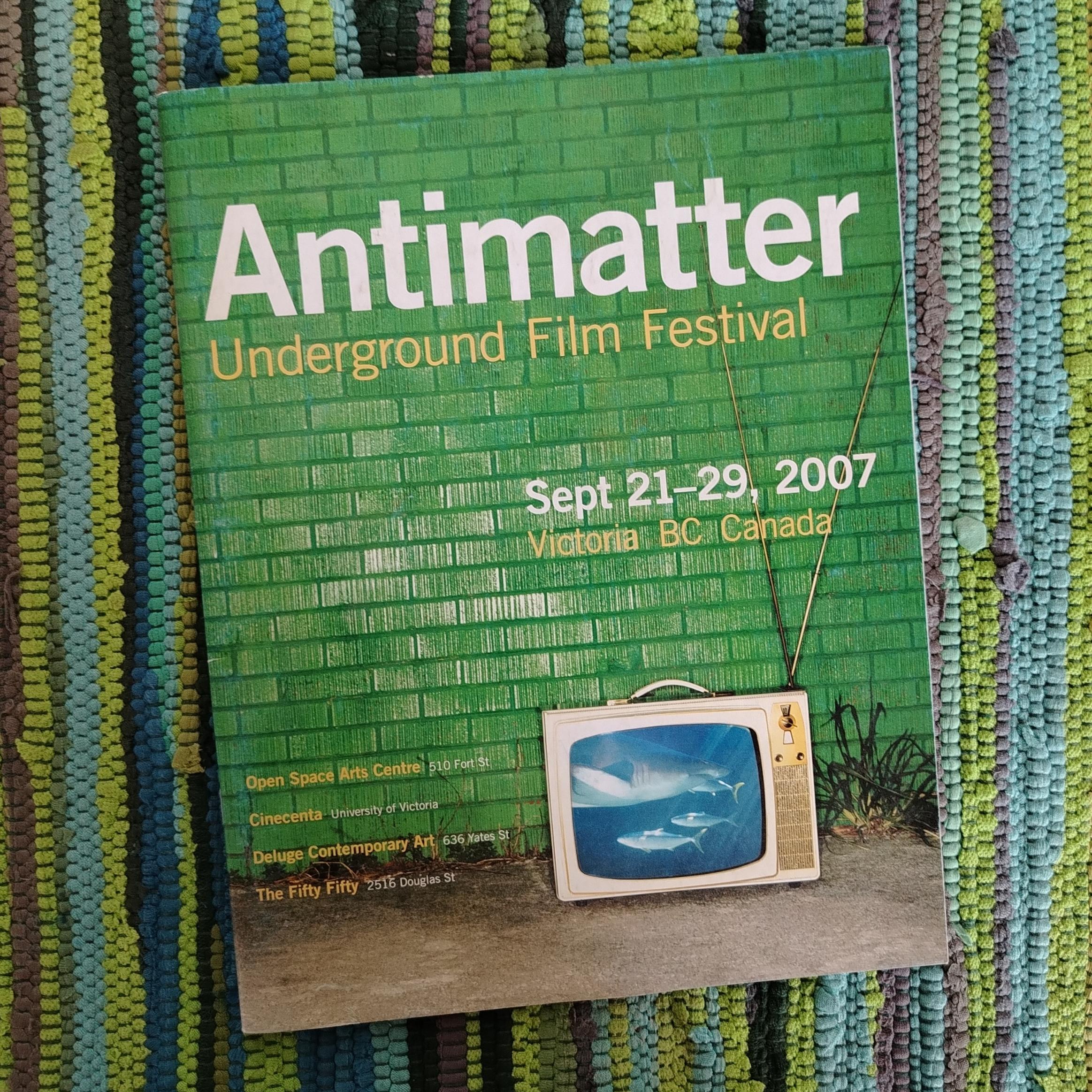 کاتالوگ جشنواره Antimatter-2007