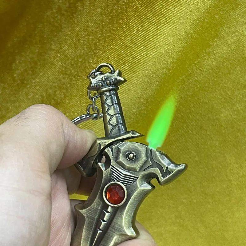 فندک شمشیر ایکس کالیبور فلزی شعله سبز