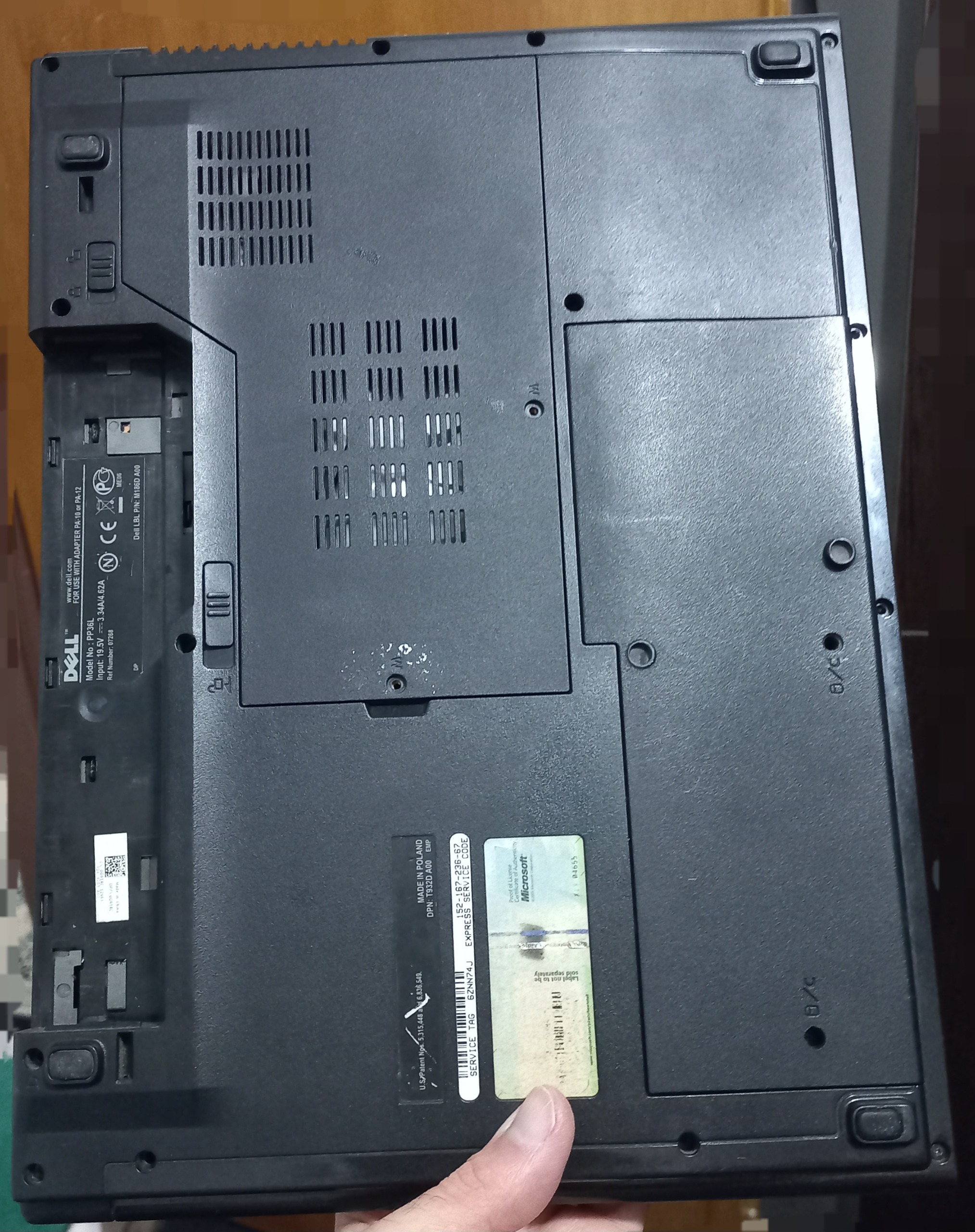 قاب D لپ تاپ Dell Vostro 1510