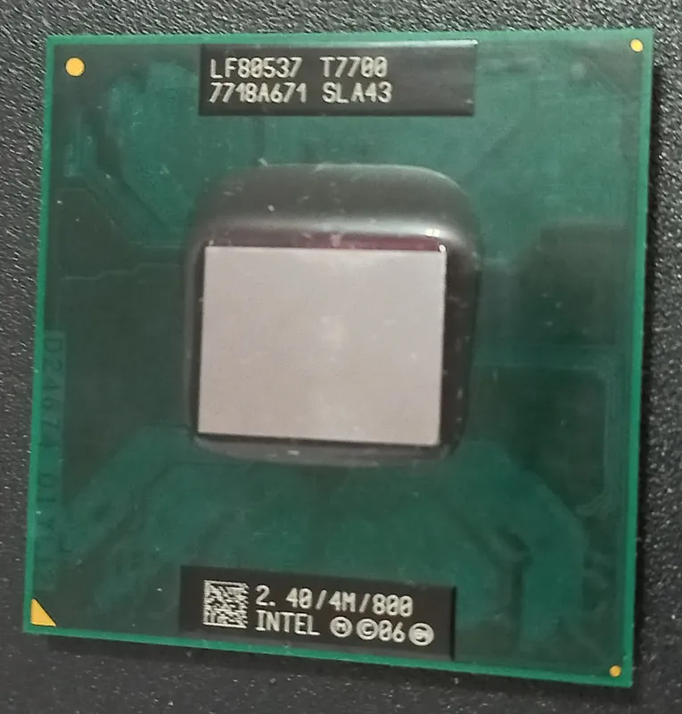 سی پی یو پردازنده CPU Intel Core 2 Duo T7700
