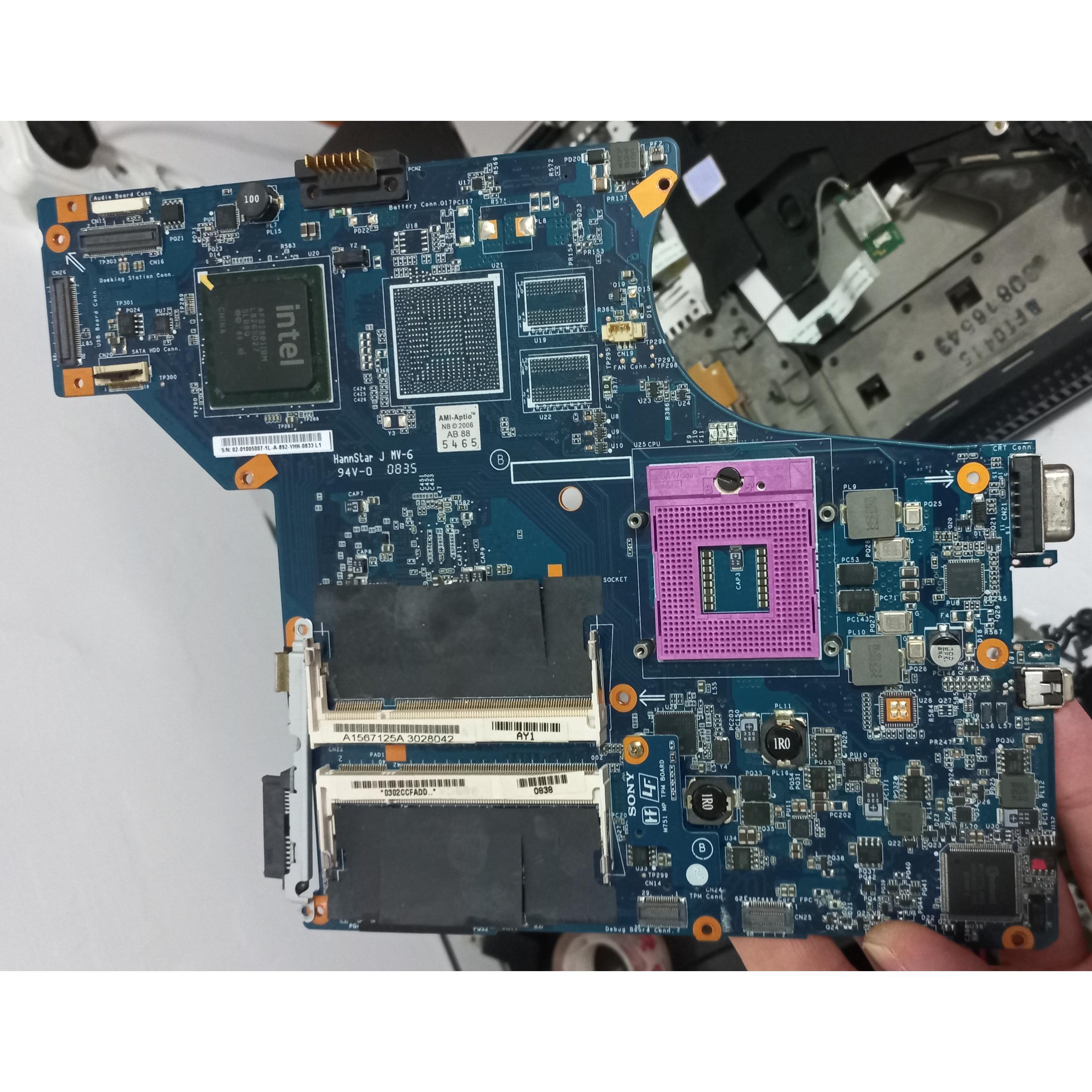 مادربرد لپ تاپ Sony Vaio VGN-SR290 با توضیح