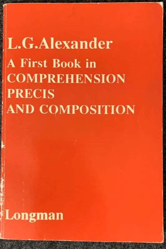 کتاب دست دوم زبان A First Book in Comprehension