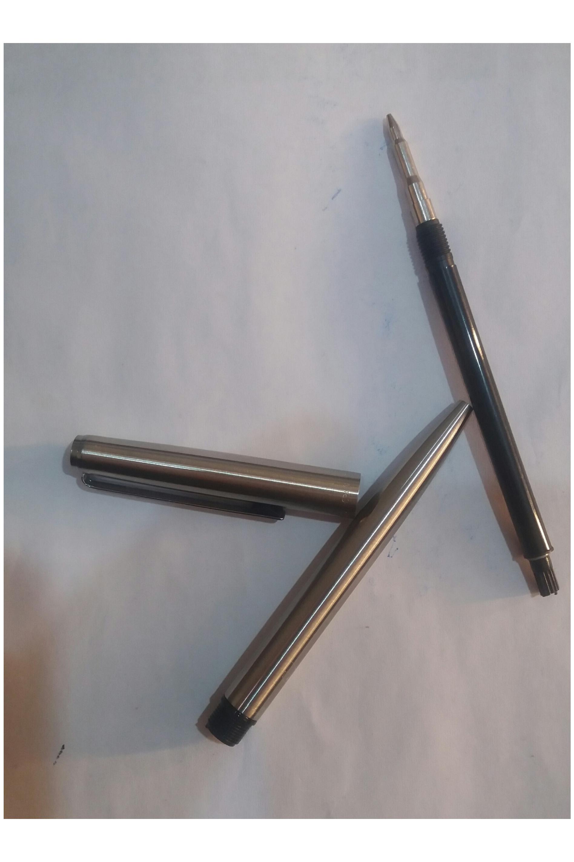 مداد نوکی اینوکس کروم/تمام فلز/ جعبه استوانه ای