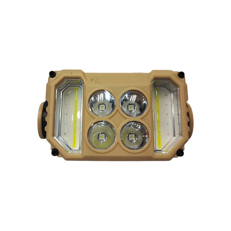چراغ پیشانی شارژی 4LED 2COB با چراغ  مدل YJ-A03