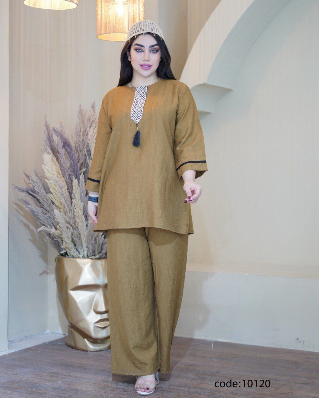 ست تونیک و شلوار زنانه لنین