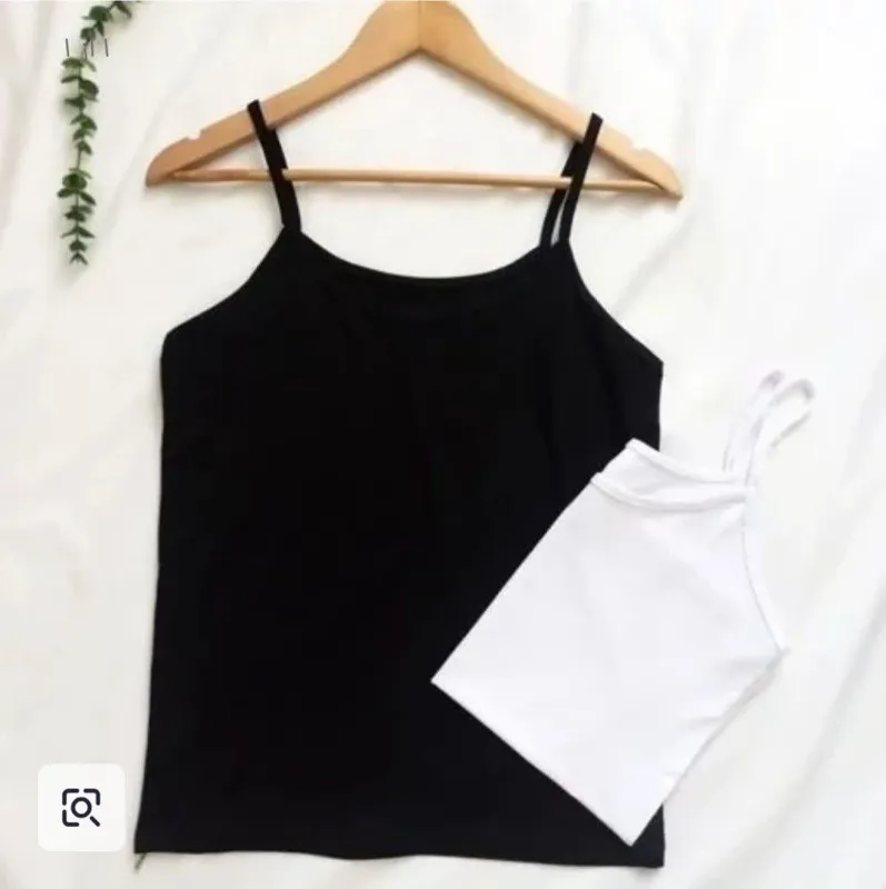 تاپ بندی رنگ سفید و مشکی زنانه tp76u