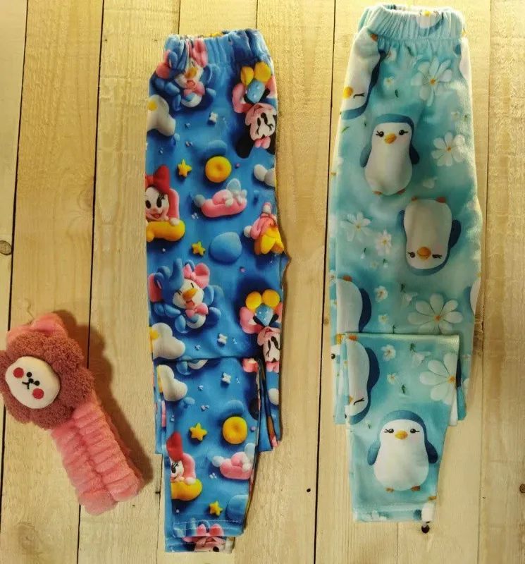 شلوار مخمل دخترانه سایز 70